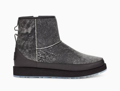 UGG x Ovadia Classic Mini Mens Classic Boots Black - AU 654WZ